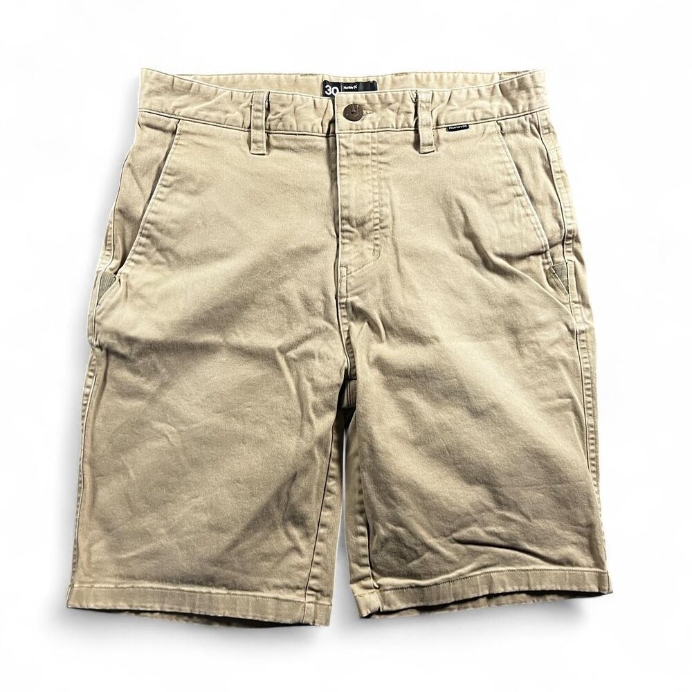 Hurley Men's Tan and Cream Shorts